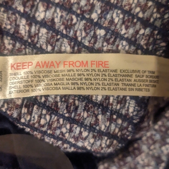 Free People NWOT Sunny Meadows Bodysuit sz SML in Dark Navy Print - Picture 5 of 12